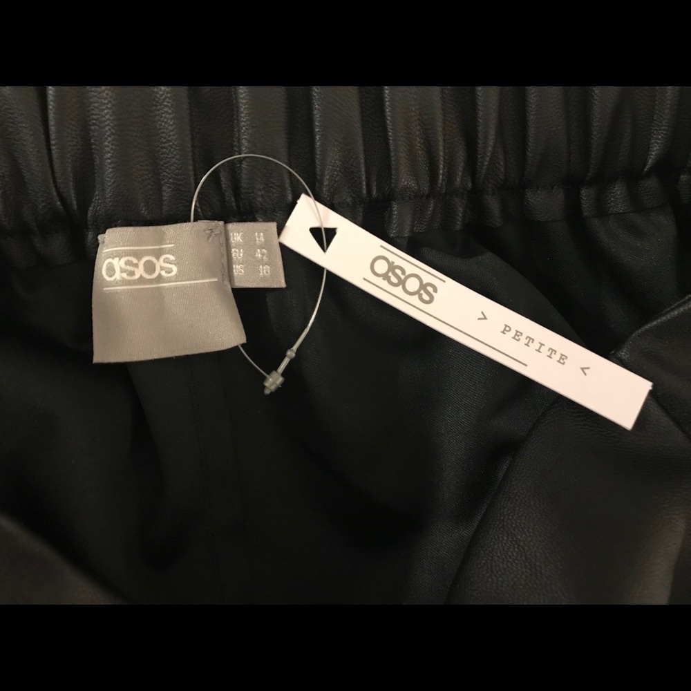 NWT ASOS Sculpt Me Leather Bodycon Mini Skirt - Picture 5 of 6